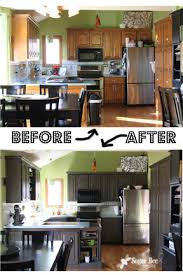 grey kitchen cabinet transformation