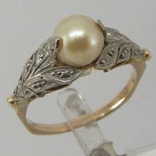 3144 Anel Antigo Nos 50 De Ouro 18k 750 Com Perola Y R 538 00 Aneis Antigos Joias Com Perolas Anel Com Perola