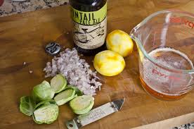 Pale Ale Braised Brussel Sprouts