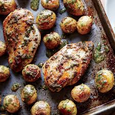 Sheet Pan Chicken With Roasted Baby Potatoes Recipe Recipe Cooking Light Recipes Recipes Chicken Recipes