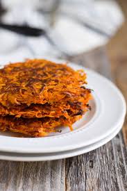 3 Ingredient Crispy Sweet Potato Hash Browns That Are Pan Fried In Ghee Then Baked In The Oven Sweet Potato Hash Browns Sweet Potato Hash Paleo Sweet Potato