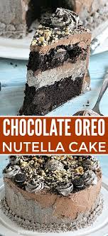 Oreo Nutella Cake Video Sweet And Savory Meals Recipe Nutella Cake Nutella Recipes Cake Holiday Baking Recipes