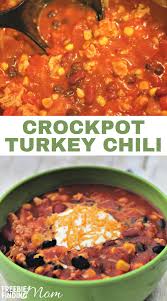 Turkey Chili Recipe Crock Pot Dinner Freebie Finding Mom Recipe Chili Recipes Turkey Chili Crockpot Comfort Food Recipes Dinners