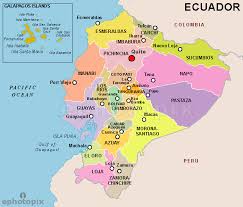 Ecuador Province Map Province Map Of Ecuador Ecuador Map Map Ecuador