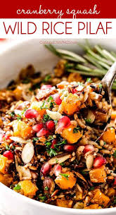 Wild Rice With Roasted Butternut Squash Sliced Almonds Dried Cranberries A Thanksgiving Appetizer Recipes Wild Rice Recipes Thanksgiving Recipes Side Dishes