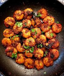 Chettinad Prawns Fry Prawn Dishes Indian Prawn Recipes Indian Food Recipes Vegetarian