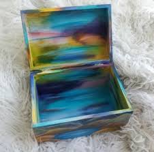 New Painting Wood Box Diy 37 Ideas Hand Painted Wooden Box Painted Jewelry Boxes Diy Wood Box