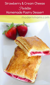 Strawberry And Cream Cheese Pastelitos Pastries Recipe Modernmami Puff Pastry Desserts Puff Pastry Recipes Dessert Puff Pastry Recipes