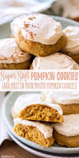 Soft Pumpkin Cookies Soft Pumpkin Cookies Fall Dessert Recipes Baked Pumpkin
