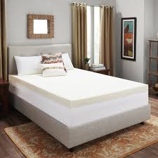 Twin Xl 4 Memory Foam Mattress Topper White Authentic Comfort Memory Foam Mattress Topper Memory Foam Mattress Mattress Topper