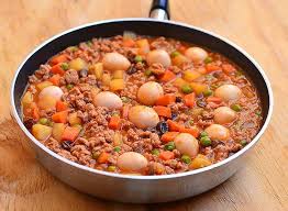 Pork Giniling With Quail Eggs Recipe Pork Giniling Recipe Quail Recipes Giniling Recipe