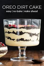 This Easy Dirt Cake Recipe Oreo Dirt Pudding Is One Of Our Favorite No Bake Desserts Crushed Oreos Are Laye Dirt Cake Recipes Dirt Cake Dirt Pudding Recipes