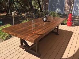Diy Large Outdoor Dining Table Seats 10 12 Outdoor Patio Table Outdoor Wood Table Outdoor Dining Table