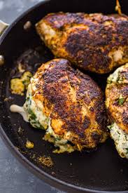 Cream Cheese Spinach Stuffed Chicken Low Carb Keto Healthy Recipes Cream Cheese Spinach Keto Recipes