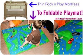 Great Way To Reuse A Pack N Play Mattress Recycle It Into A Foldable Playmat Pack N Play Mattress Pack N Play Pack And Play