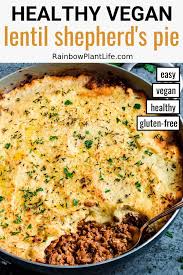 Healthy Vegan Lentil Shepherd S Pie Rainbow Plant Life Recipe Vegan Shepherds Pie Shepherds Pie Food
