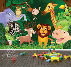 Wallpaper Anak Wallpaper Custom Zoo Animated Jungle With Animals 3043569 Hd Wallpaper Backgrounds Download