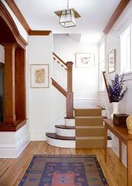 I Love The White Against The Natural Wood Trim Very English Dark Wood Trim Stained Wood Trim Stained Trim