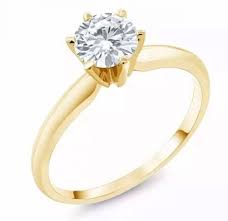 Anel Solitario De Zirconia Branca Folheado A Ouro 18k Anel Solitario De Zirconia Branca Folh Em 2020 Anel Solitario Noivado Aneis Solitarios De Noivado Anel Feminino