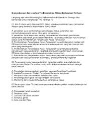 Doc Kumpulan Soal Dan Jawaban Tes Kompetensi Bidang Pertanahan Terbaru Abelia Jesica Academia Edu