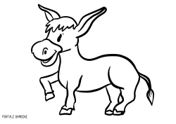 Disegni Di Asini E Asinelli Da Stampare E Colorare Gratis Portale Bambini Donkey Coloringpages Colorin Disegni Animali Da Fattoria Modelli Di Calendario