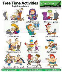 Free Time And Leisure Activities In English Free Time Activities English Activities English Vocabulary