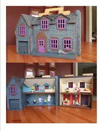Melissa And Doug Fold And Go Dollhouse Painted To Look Like Gru S House From Despicable Me Doll House Melissa And Doug Fun