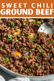 Amazingly Good 15 Min Panda Express Sweet Chili Ground Beef Recipe In 2020 Ground Beef Easy Cooking Recipes Beef Recipes