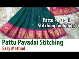 How To Stitch Pattu Pavadai Silk Langa For Kids Skirt Stitching Diy Pattu Pavadai Stitching Youtube Skirts For Kids Dress Sewing Tutorials Kids Blouse
