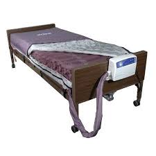 Drive Medical Med Aire Low Air Loss Mattress Replacement System With Alternating Pressure 80x36x8 Inch Dark Purple Comfort Mattress Air Mattress Medical Equipment Storage
