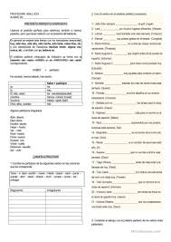 Preterito Perfecto Compuesto Trabajos Hojas De Trabajo De Ele Gratuitas Preterito Perfecto Aprender Espanol Verbos En Espanol