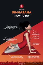 Simhasana Lion Pose Steps Benefits Easy Yoga Workouts Learn Yoga Yoga Poses Advanced