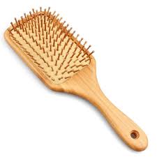 Cushion Brush With Bamboo Bristles Large Square Natural Wooden Paddle Scalp Massage Hair Brush This Bamboo Hair Brush Wooden Hair Brush Bamboo Hair Products