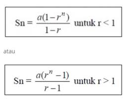 Apa Rumus Contoh Soal Barisan Dan Deret Geometri