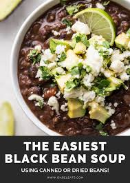 Easy Black Bean Soup Recipe Isabel Eats Recipe In 2020 Black Bean Soup Recipe Easy Black Bean Soup Black Bean Soup