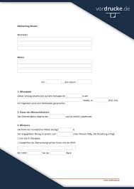 Mieter und untermieter können einen mietvertrag zur untermiete anhand einer vorlage erstellen. Mietvertrag Muster