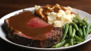 Prime Rib With Garlic Herb Butter Youtube