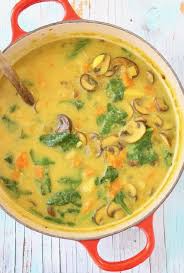 Potato Mushroom Soup Recipe Vegan Veggie Society Recipe Mushroom Soup Recipes Soup Recipes Stuffed Mushrooms