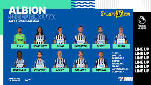 View the starting lineups and subs for the brighton vs tottenham match on 31.01.2021, plus access full match preview and predictions. Brighton Hove Albion On Twitter Here S How We Line Up For Today S Game With Sheffieldunited Matchday Live Is Presented By Snickersukcom Bhafc Shubha Https T Co Dpxy5vavpe