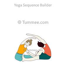 Revolved Head To Knee Pose Partner Yoga Parivrtta Janu Sirsasana Partner Yoga Sequences Benefits Variations And Sanskrit Pronunciation Tummee Com