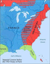 France In America Map Showing Imperial Context In North America Before The 1763 Treaty Of Paris La France En Am Treaty Of Paris Us Geography Canada History