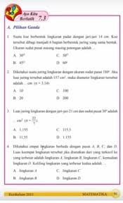 Kunci Jawaban Matematika Kelas 8 Semester 1 Mata Pelajaran