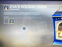 Masterwork Oven Destiny2