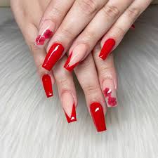 If you don't want acrylic nail art then just go for colors like red, green and white! Updated 30 Bold Red Acrylic Nails For 2020 August 2020