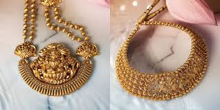 Tanishq Divyam Jewellery Pendants Gold Temple Jewellery Temple Jewellery Gold Jewelry Necklace