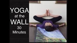Gentle Yoga At The Wall Stretches For Lower Back Hamstrings Hips Inner Thighs 30 Minutes Youtube Gentle Yoga Post Workout Yoga 30 Minute Yoga
