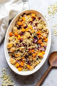 Butternut Squash And Cranberry Quinoa Salad Little Broken Recipe Cranberry Quinoa Salad Butternut Squash Quinoa Salad Autumn Salad