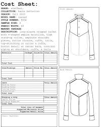 Garment Costing Sheet Google Search Shirt Sewing Pattern Cost Sheet Business Fashion