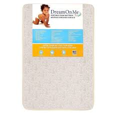 Mattress White Dream On Me 3 Yard Baby Crib Infant Toddler Waterproof Foam Play Dreamonme Pack N Play Mattress Pack And Play Pack And Play Mattress