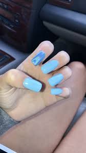 Summer acrylic nails pastel nails cute acrylic nails. Medium Length Baby Blue Acrylic Nails Holographic Acrylics Baby Blue Acrylic Nails Blue Acrylic Nails Ballerina Gel Nails